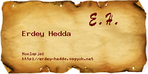 Erdey Hedda névjegykártya